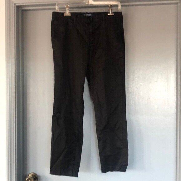 NAUTICA JEANS CO. Tencel ankle trouser, Straight, 6/28 Black Zip front, Pockets - Picture 1 of 8